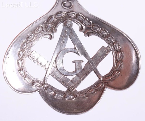 Masonic - Sterling Silver spoon for Oriental Lodge 385 Circa 1913